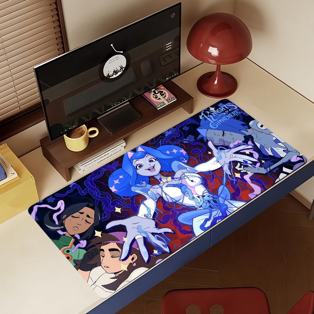 Cartoon K-Knights of G-Guinevere-S Mouse Pad Non-slip Rubber Gamer Balance Computer Mat Decoracion Deskmat Laptop Office Large