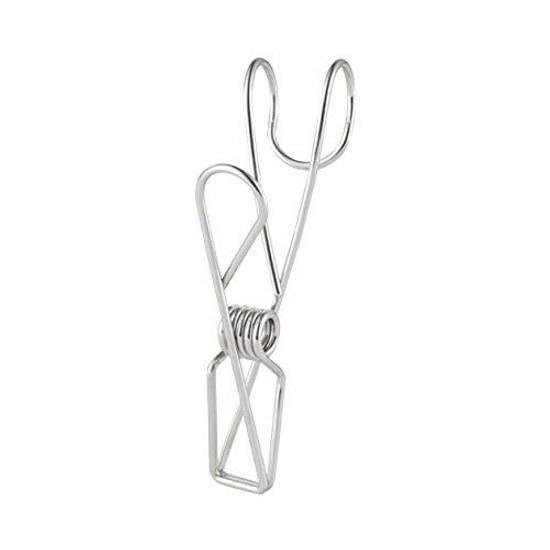 Muji Stainless Steel Hook Wire Clip 4 piecesWidth 2 Depth 5.5 Height 9.5 Cm Silver