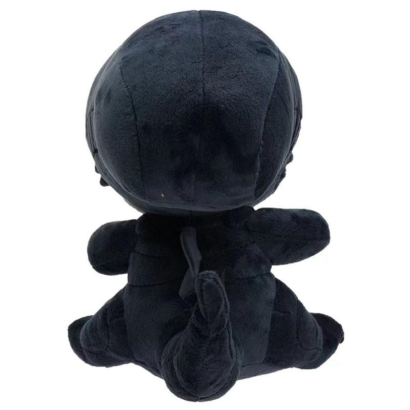 Black Terrifying Alien Monster Plush Toy Game Peripheral Big-mouthed Alien Baby Internet Celebrity Doll Festival Gift-giving