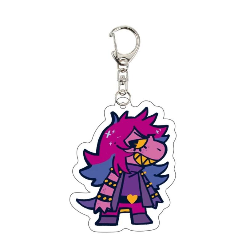 

Game Deltarune Susie Kris Berdly Spamton NEO Cosplay Keychain Kawaii Acrylic Keyring Key Chain Bag Accessories Ornament Prop 5.5cm