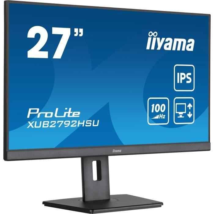PC-skjerm - IIYAMA - 27" - FHD - 100Hz - IPS-panel - 0,4ms - XUB2792HSU-B6