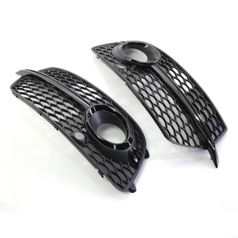 28GC 2Pcs Automobile Front Bumper Grill Fog Light Grille Cover for Q5 Sport 13-16