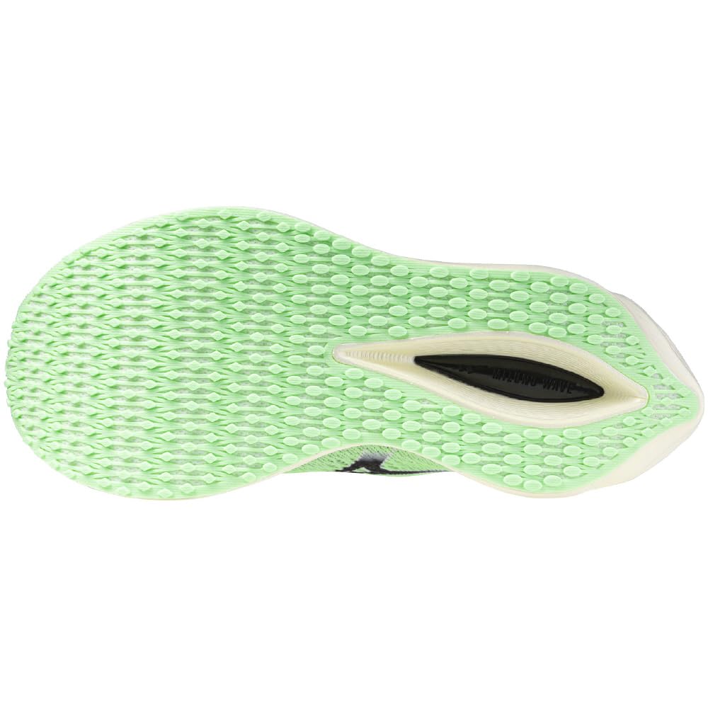 Mizuno Wave Rebellion PRO LOW Running Light Green X 2E Shoes, Jogging, Marathon, Training, Sports, Lightweight, Resilient, Relay, Black, 26.5 Cm,