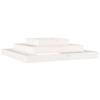 Planting Box White 110x110x27 Cm Solid Pine Wood