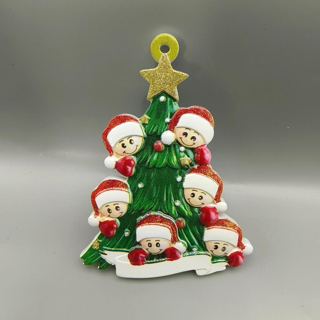 Charming Family Resin Christmas Ornaments For Joyful Holiday Tree Dcor