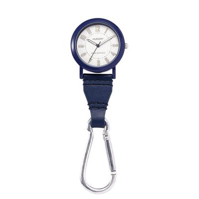 [Nursery] Solar Carabiner Watch for Women, One Size, Navy, 162478A, Nurse Supplies