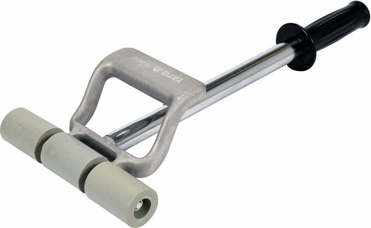 Yato Grau/Schwarz/Silber Farbroller, Andrückrolle Teleskop Walze Nahtroller Andruckwalze Andruckrolle Eckroller Stahlgriff 190Mm (19 Cm) - Image 3