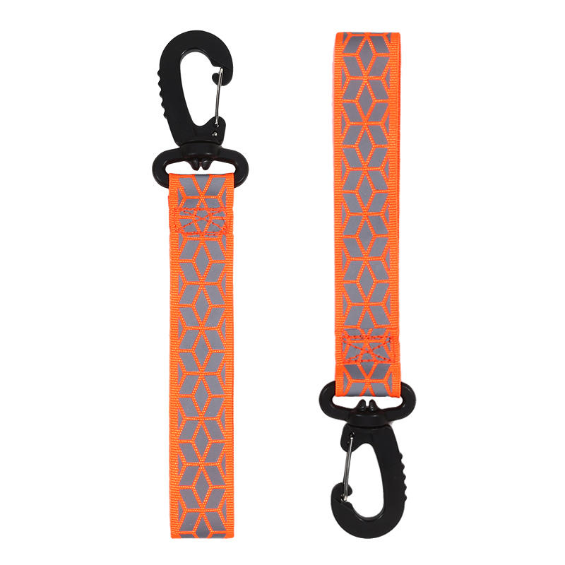 2Pcs High Visibility Reflective Keychain - Double-sided Safety Strip, Suitable for Night Running and Cycling