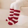 Ležérní Hosiery pro batolata Prodyšné Ponožky s mašlí Střední délka Nové červené ponožky Batolecí dívka