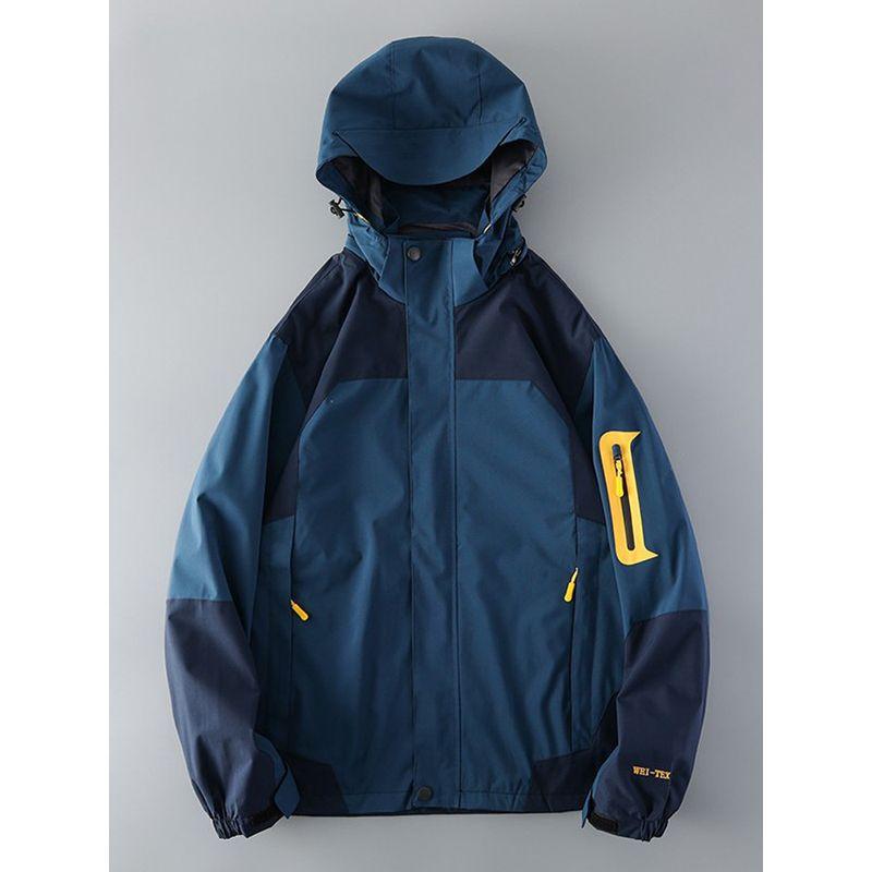 Contrast Color Three-Proof Shell Jacket American Workwear Men's Outdoor