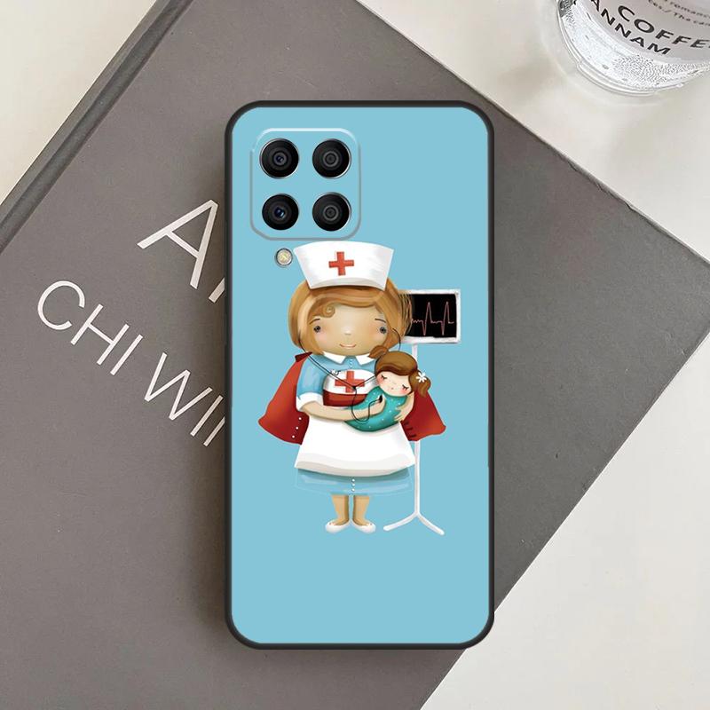Medicine Doctor Nurse Case For Samsung Galaxy M31 M11 M34 M13 M53 M51 M14 M54 M12 M32 M52 M16 M36 M56 M15 M35 M55