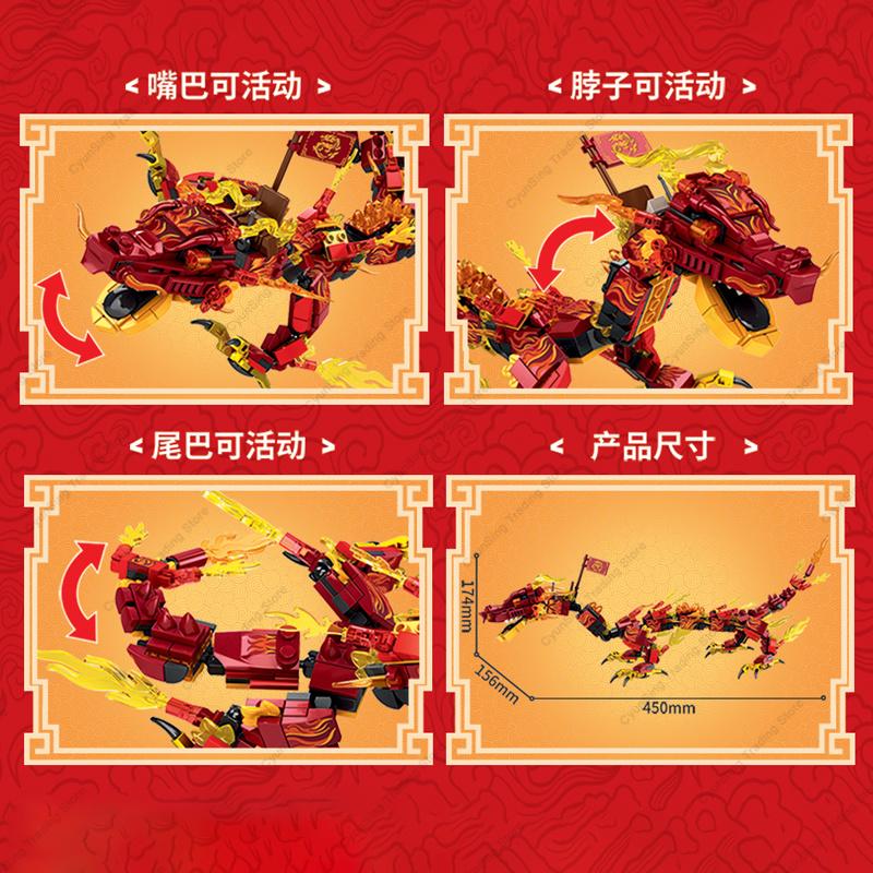 New Ninja Fire Jungle Dragon Classic Anime Model Kai Smith Lloyd Action Figure Building Blocks Sets Bricks DIY Kids Toys Gifts
