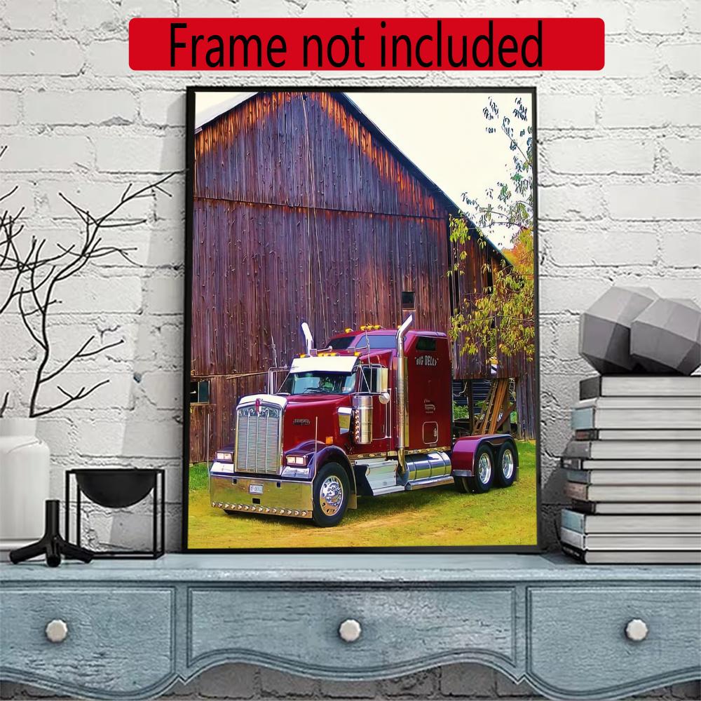 Kenworth 5D Round Diamond Painting Kit Diamond Embroidery Painting Rhinestones Mosaic Frameless Handwork Decoration Arts