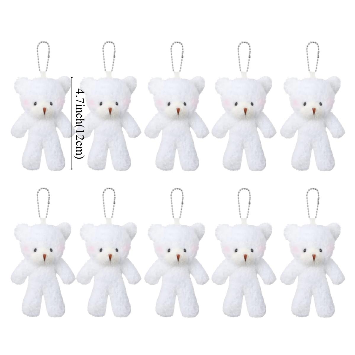 

10/20/30 шт. 4,7 дюйма Плюшевые мишки Набитая плюшевая игрушка Плюшевая кукла-медведь Брелок Поделка Подвеска DIY Свадьба День рождения Рождество Вечеринка Подарок
