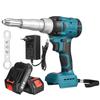 New Brushless Electric Riveter Guns 2.4-4.8mm Cordless Rivet Nut Gun W/ 7500mAh Li-ion Battery Rivet Tool