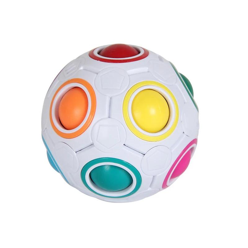 Magic Rainbow Ball Early Education Toy Puzzle Thinking Training Intelligence Brain Football Cube