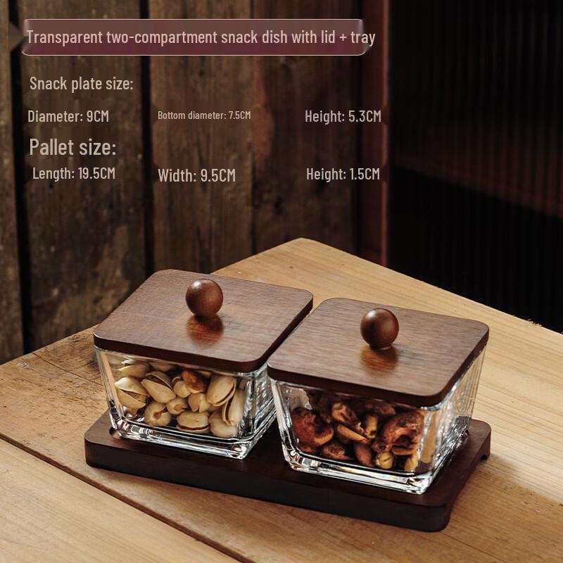 UOSU Divided Glass Serving Platter