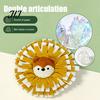 Stress Reducing Pet Toy Dog Snuffle Mat with Crinkle Paper, Interactive Feeding Squeaky Toy, Enrichment Cartoon Animal Design, Sniffing Foraging