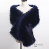 Autunno Inverno di Alta Qualità Lungo Nuovo Pelliccia Sintetica Capelli di Volpe Abito da Sposa da Sera Ispessito Scialle Grande Mantella sciarpa Sciarpa da Donna