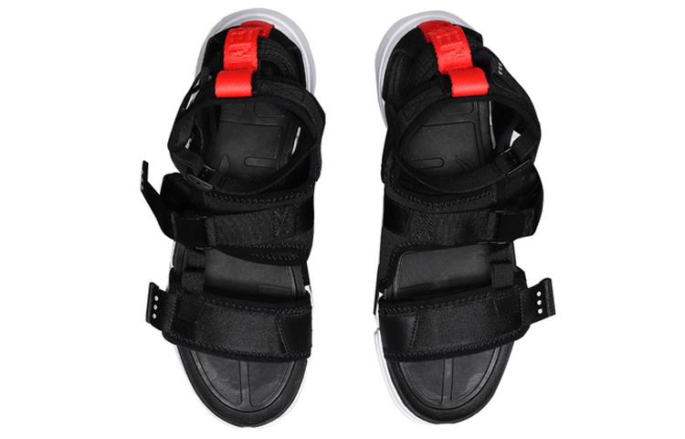 Li Ning Platform Paris Fashion Week Beach Sandals Men's Black White AGBN079-2