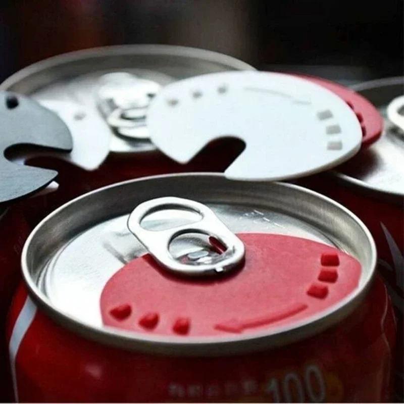 5pcs Convert Soda Savers Tops Snap On Cold Beverage Leakproof Can Caps Can Lid Dust Free Sealer Food Grade Plastic Cup Cover