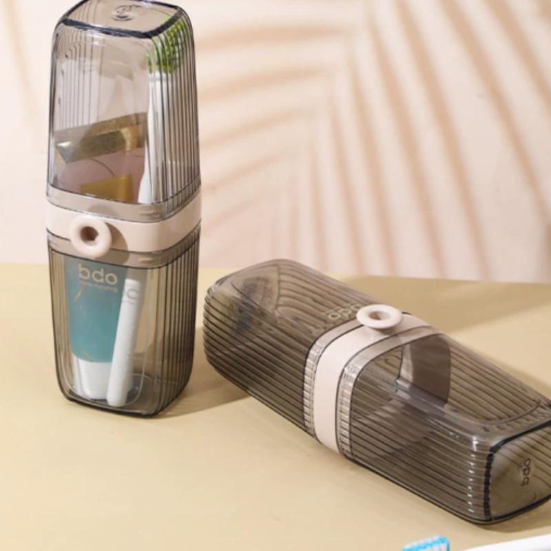 Portable Soap Holder Toothbrush Case Durable Plastic Travel Essentials, Easy-Clean Gym & Bathroom Accessories