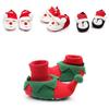 Christmas Gift Kids Baby Girl Boy Toddler Warm Slippers 3d Reindeer Santa Claus Shoes