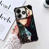 Anime Itadori Yuji JUJUSU Plating Phone Case For Xiaomi Redmi Note 14 15 Pro Plus 13 12 11 11S 11T 10 9S 9 5G Anti-Fall Airabag