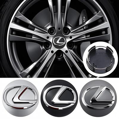 4Pcs 62MM Car Emblem Wheel Center Cover Hub Accessories For F SPORT ES RX NX LS UX LM LX GX LC RZ IS CT GS RC HS SC TX LB