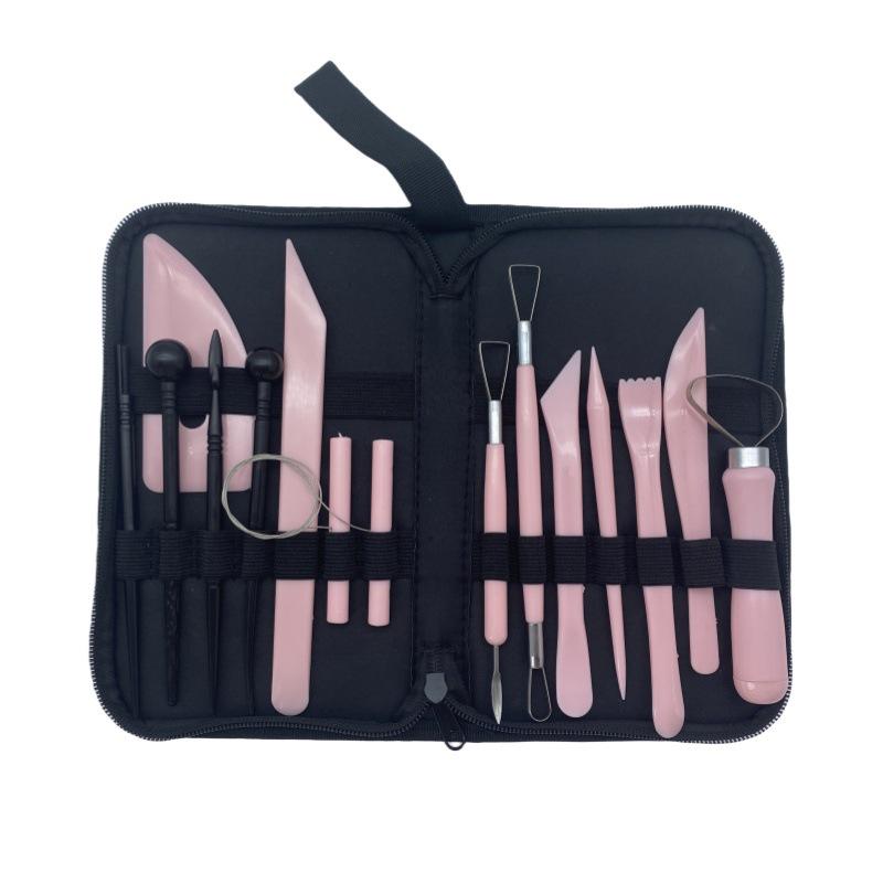 Polymer Clay & Wood Pottery Sculpting Tools Set - Multi-piece DIY Carving Kit