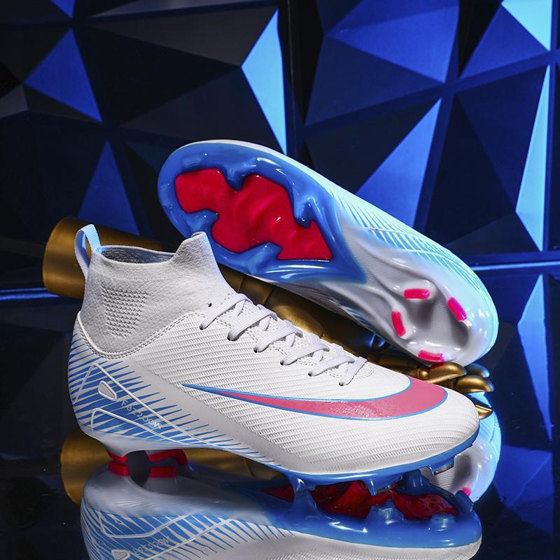 High-top Football Shoes Tf Broken Nails Artificial Turf AG Nails Youth Students Men and Women Training Sports Shoes