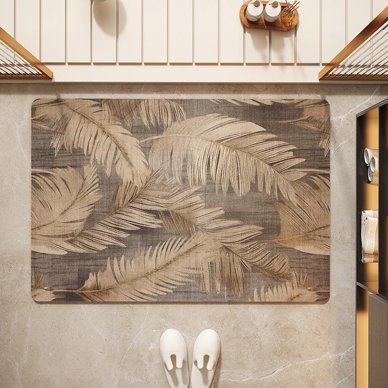 Quick-Drying Non-Slip Diatomaceous Earth Bathroom Mat: Absorbent, Washable, Dirt-Resistant Floor Mat