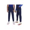 Nike Casual Sports Suit Color Block Letter Print Zipper Midnight Blue Kids suit DV3120-410