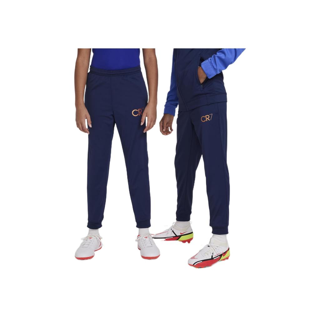 Nike Casual Sports Suit Color Block Letter Print Zipper Midnight Blue Kids suit DV3120-410