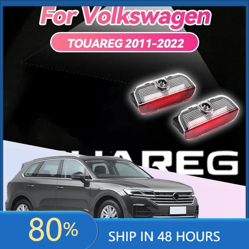 BGC1 New VW For VOLKSWAGEN VW 2Pcs LED puddle Projection warning Decoration Lamp For VW Touareg 2011-2013-2015-2018-2020-2022 Car D AH0