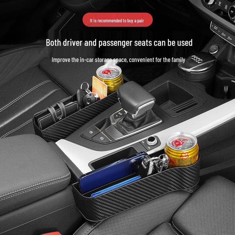 Car Seat Gap Organizer - Waterproof Carbon Fiber Car Interior Accessory