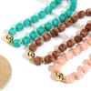 Acrylic Square Beads Chain Necklace Bangle Handmade Irregular Stone Shape Beaded Bracelet Choker Retro Jewelry Gifts