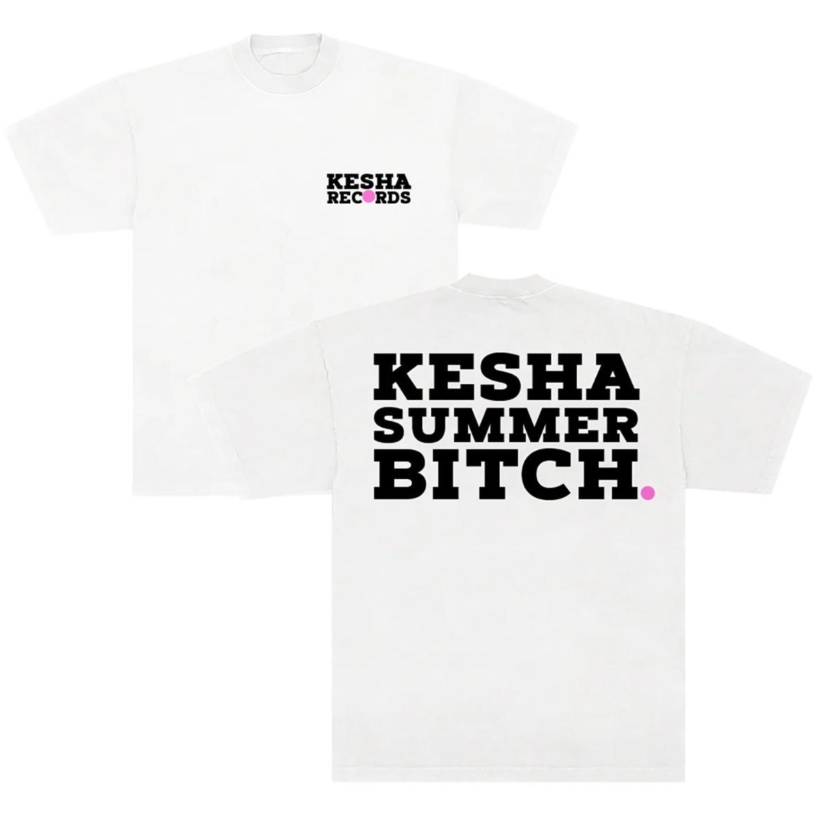 Kesha The Tits Out Tour 2026 RECORDS SUMMER Merch T-shirt L