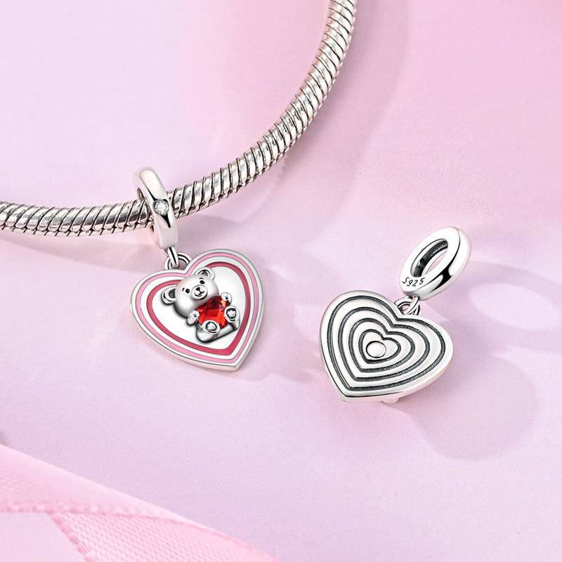 New 925 Silver Charms Pendants Fox Snail Pig Butterfly Cat Dangle Fit Women Original Bracelet DIY Jewelry Gifts