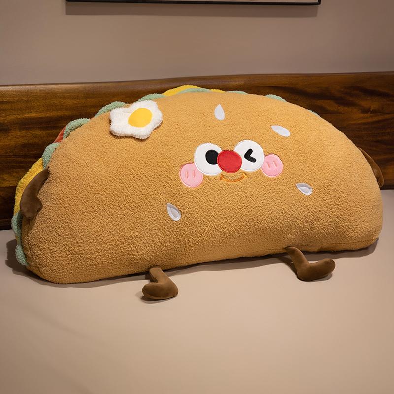 

Cartoon Hotdog Bread Plush High-Quality Toy Brown Cute Sofa Cushion Cookie Throw Pillow Doll Festival Birthday Gift Idea 50cm