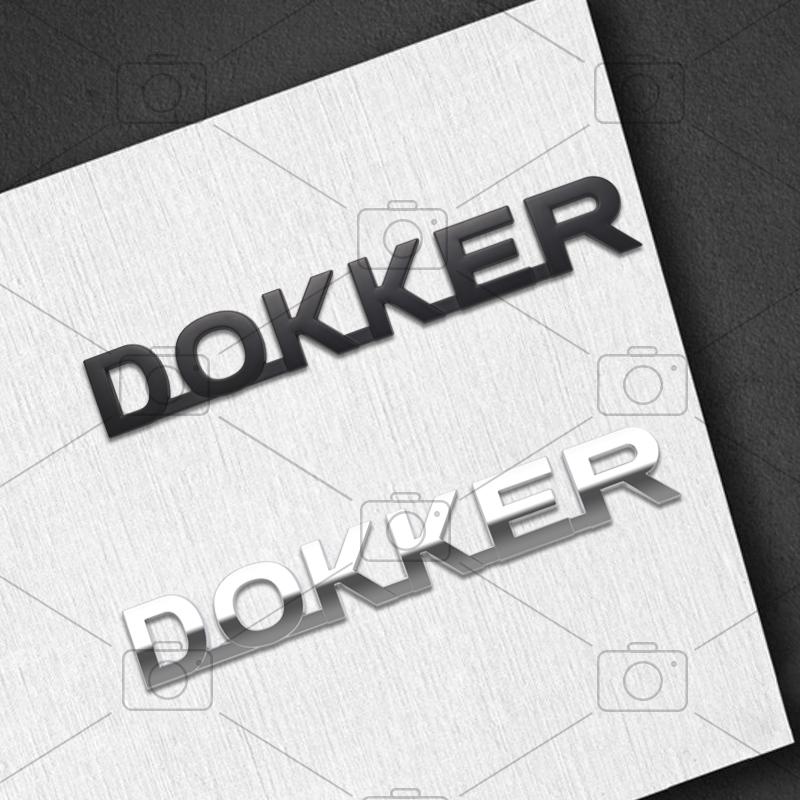 Car Metal Body For Dacia Dokker Logo Dci Camper Van Letter Decals Styling Badge Trunk Fender Emblems Sticker Accessories NN37