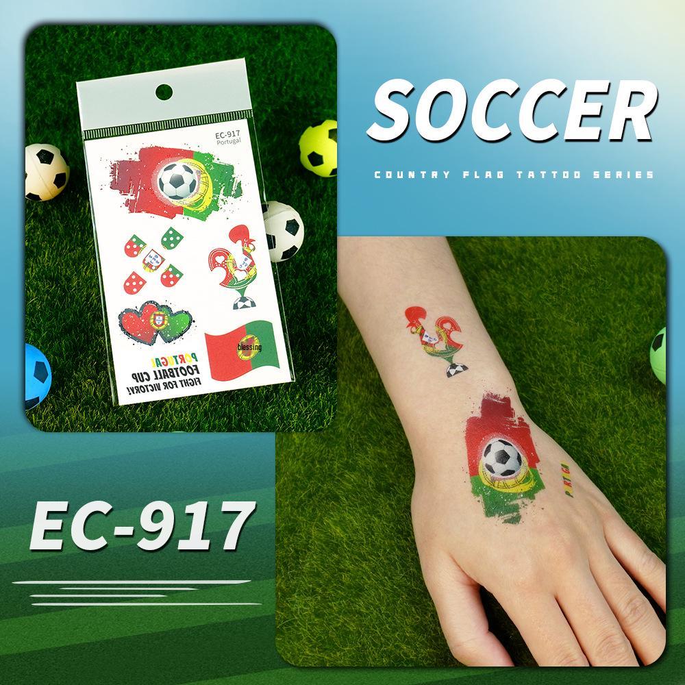 Ruikalong USA Canada Mexico Flag Waterproof World Cup Tattoo Stickers