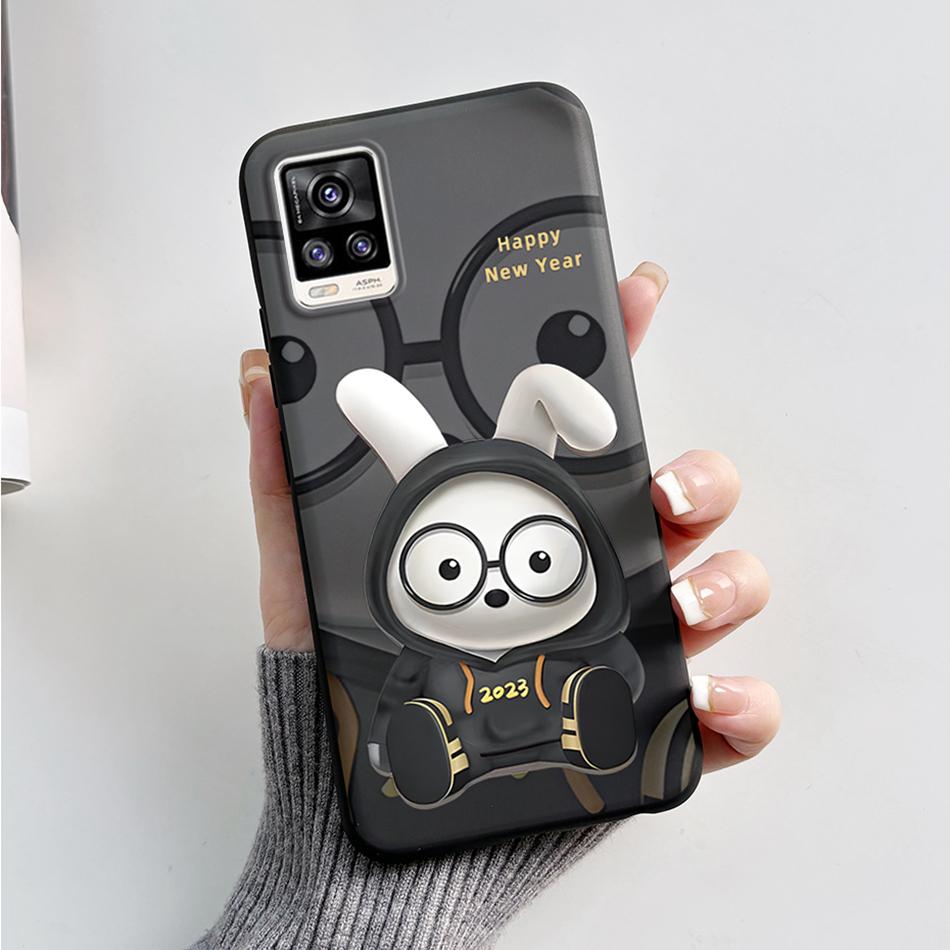 For Vivo V20 2021 Case V2040 Cute Cat Bear Frog Cover Soft Silicone Slim Phone Case For Vivo V20 V 20 VivoV20 V2025 V2024 Bags