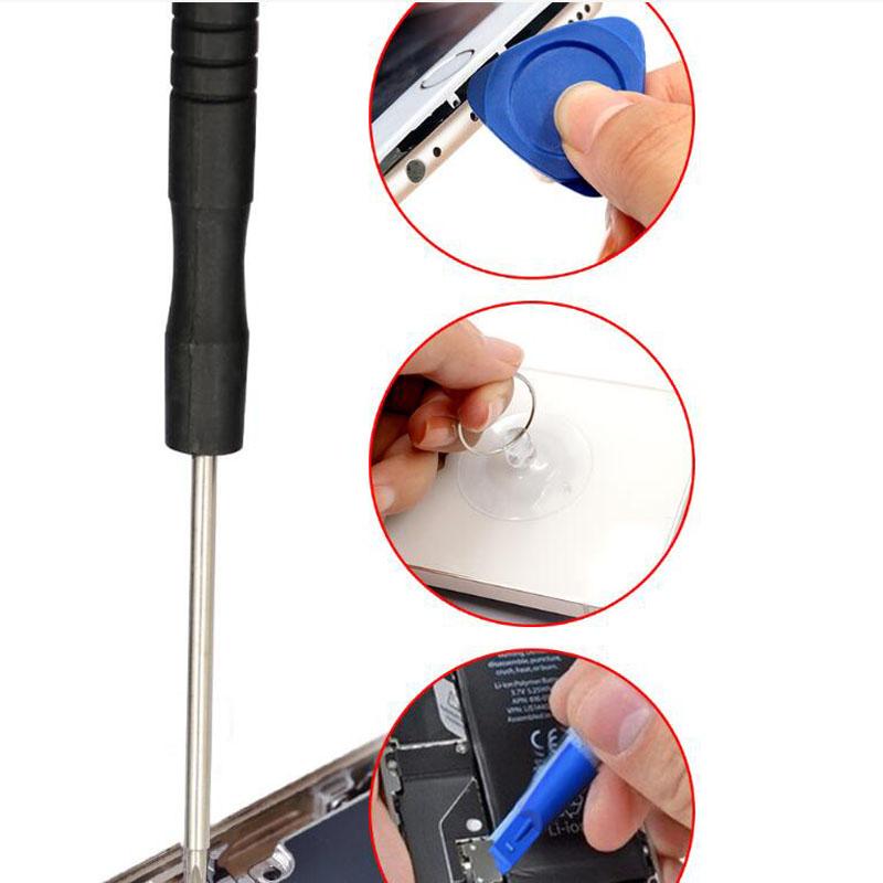 10 In 1 Screwdriver Set 0.8 Pentalobe PH000 2.0 Slotted 0.6Y Screwdriver Suction Cup Opening Pry Tool Kit for Phone Laptop Repair