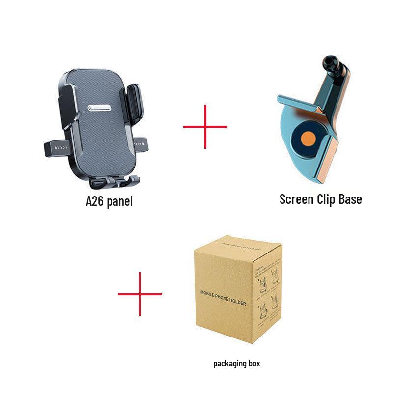 Car Phone Holder with Automatic One-Button Lock for New Energy Vehicle Console