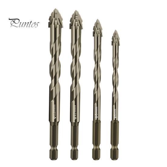 Set de burghie excentrice, zimtate cu patru tăișuri, duritate ridicată, rezistentă la rugină, instalare simplă, set de burghie multifuncționale cu cap oblic