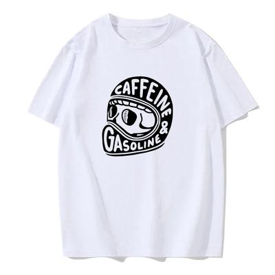 Gothic Harajuku Biker Skull Graphic Tshirts Men Cotton Fashion Short Sleeve Tops Dark Punk Skulls Retro T Shirt European Tee