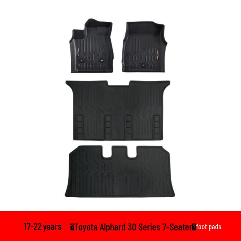 Custom Fit TPE Floor Mats for 2017-2022 Toyota Alphard 7-Seater