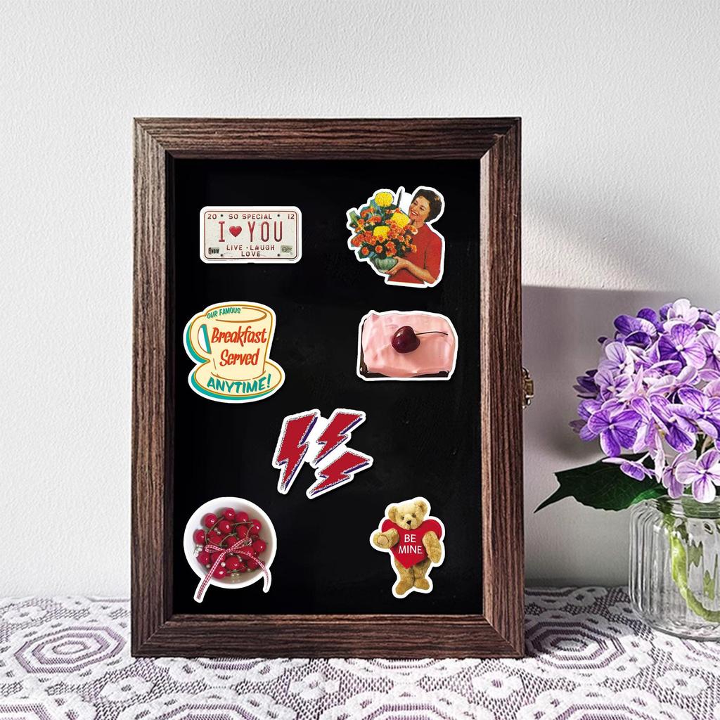 20-Piece Retro American Style Magnetic Stickers for Decor and DIY