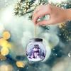 8CM Acrylic Wishing Bottle 2D Flat Pendant Car Pendant Ornament Christmas Ornament Christmas Tree Pendant